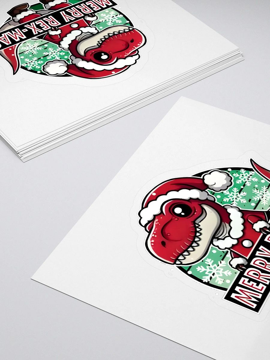 Merry Rex-mas Dino Stickers product image (3)