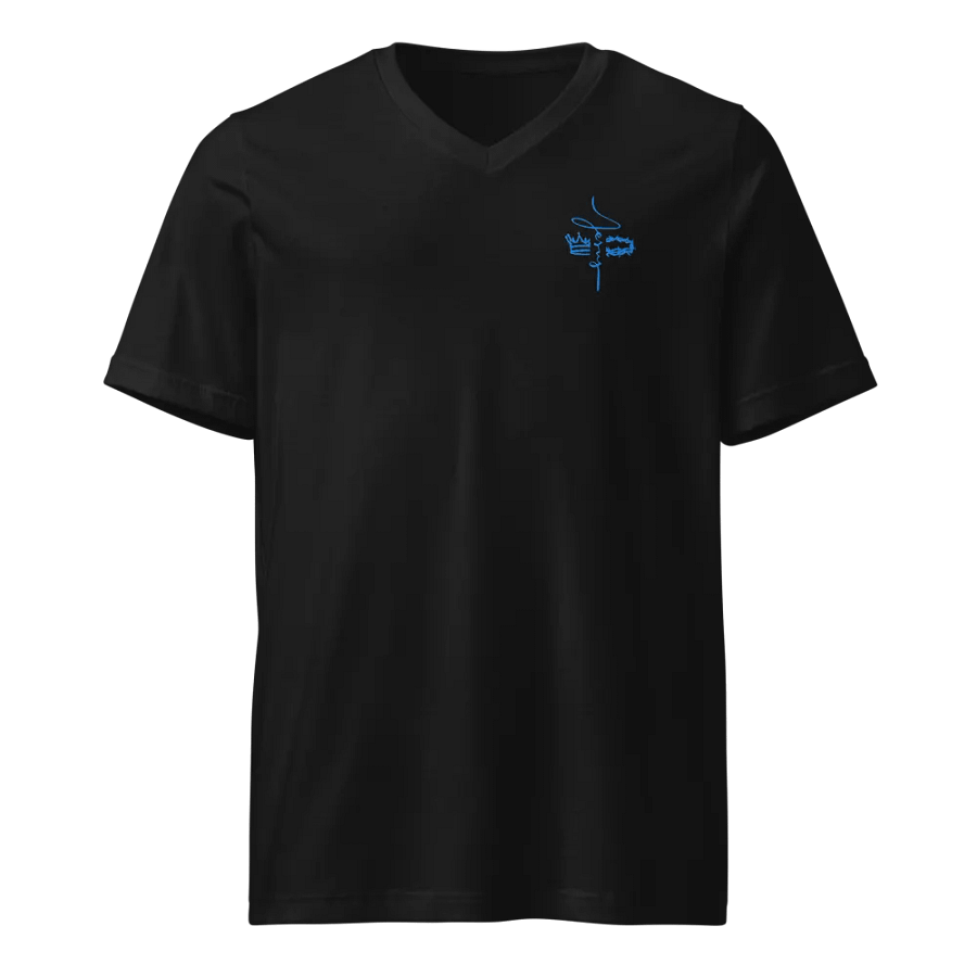Embroidered JESUS V-Neck Tee product image (1)