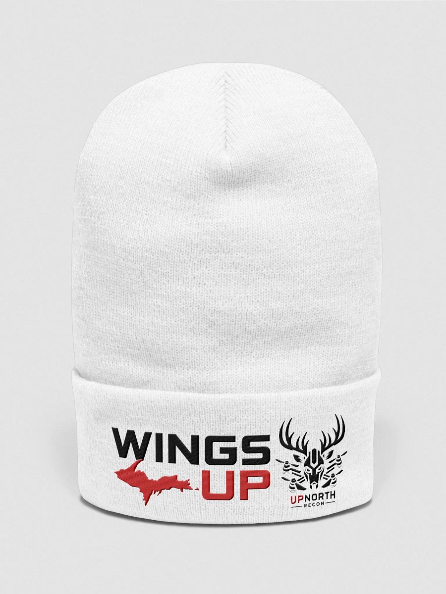 UPNorth Black on White Beanie product image (1)