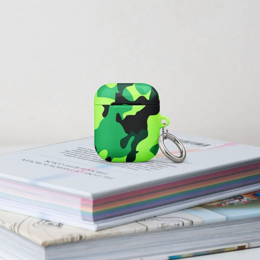 Lime Camo AirPod Case product image (15)