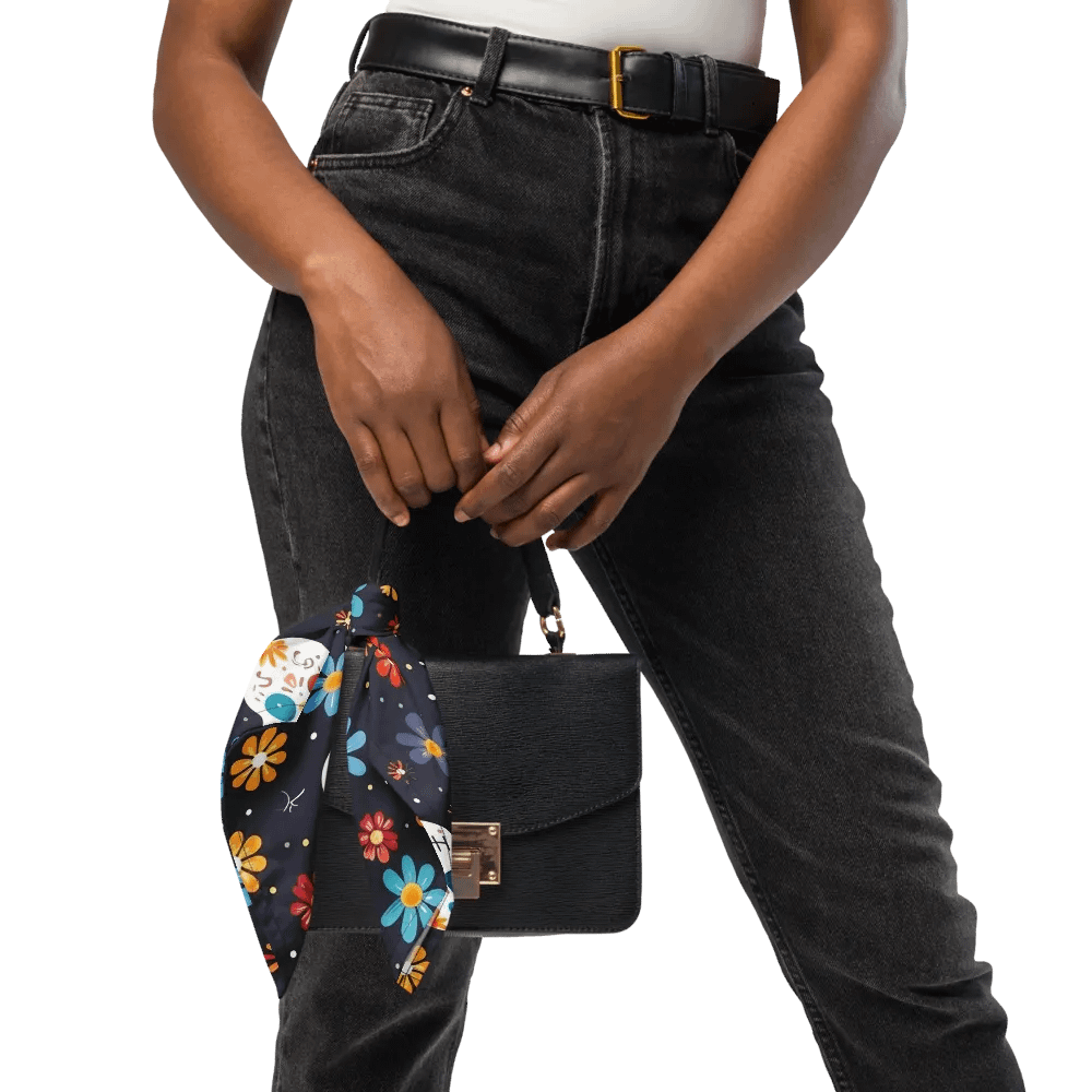 Sugar Skull Flowers Navy Bandana product image (7)