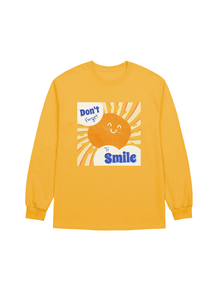 'Don't forget to smile' Unisex Long Sleeve T-Shirt product image (1)