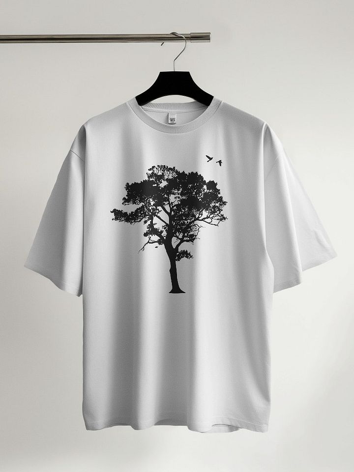 Black Tree and Birds Comfort Tee product image (1)