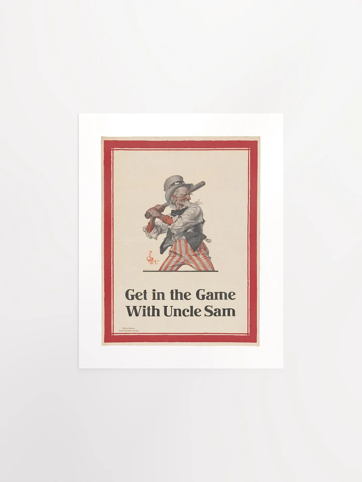 Get in the Game With Uncle Sam by J.C. Leyendecker (1917) - Print product image (1)