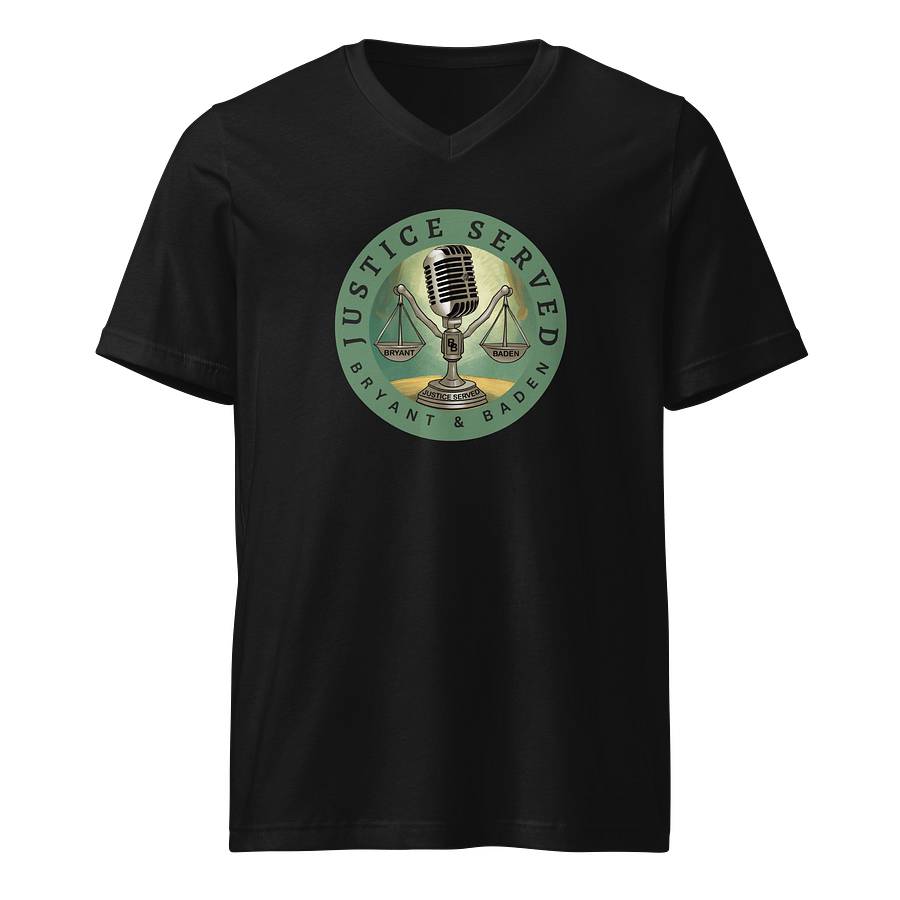 Justice Served Short Sleeve V-Neck T-Shirt UNISEX product image (1)