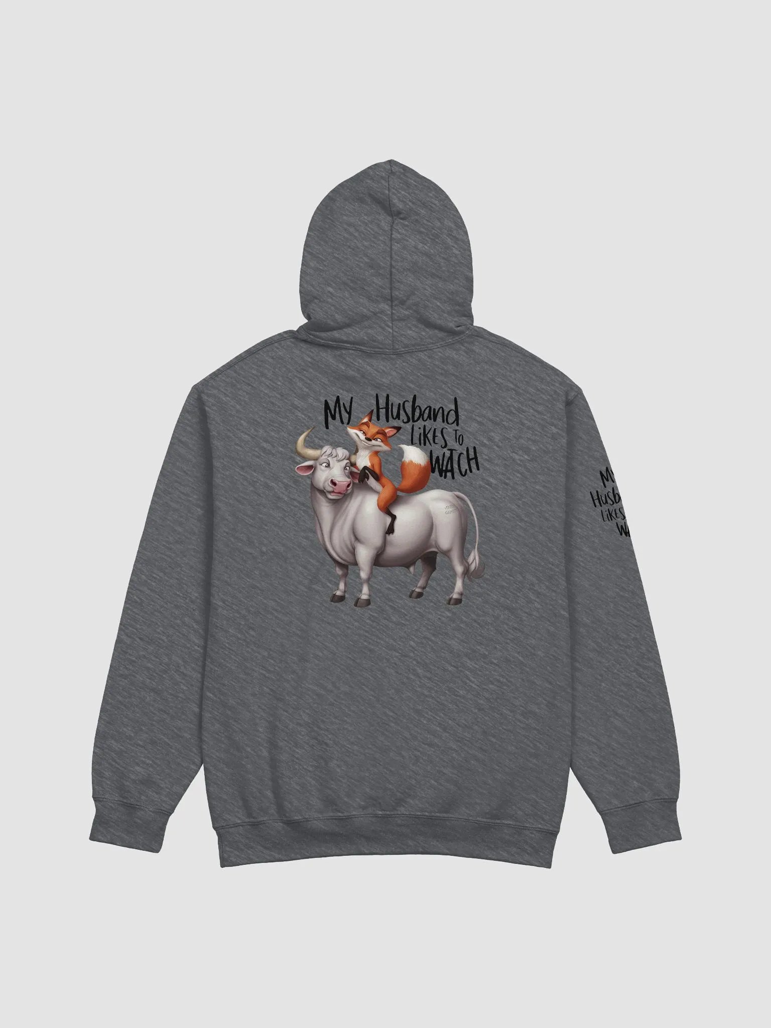 Vixen on a bull husband likes to watch fun hoodie product image (24)