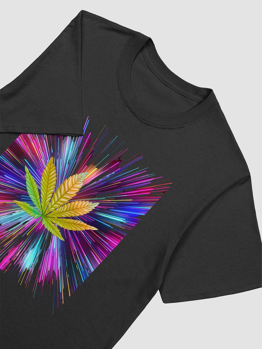 Energetic Leaf on Colorful Light Streaks Unisex T-Shirt product image (7)