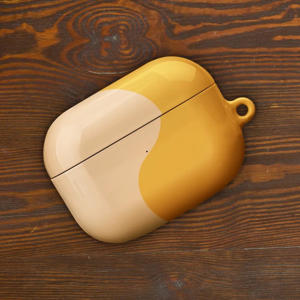 Orange Honey Cream Minimal Wave AirPods Case product image (49)