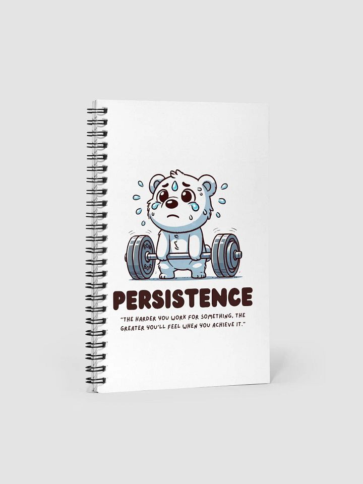 Persistence Bear Spiral Notebook product image (1)