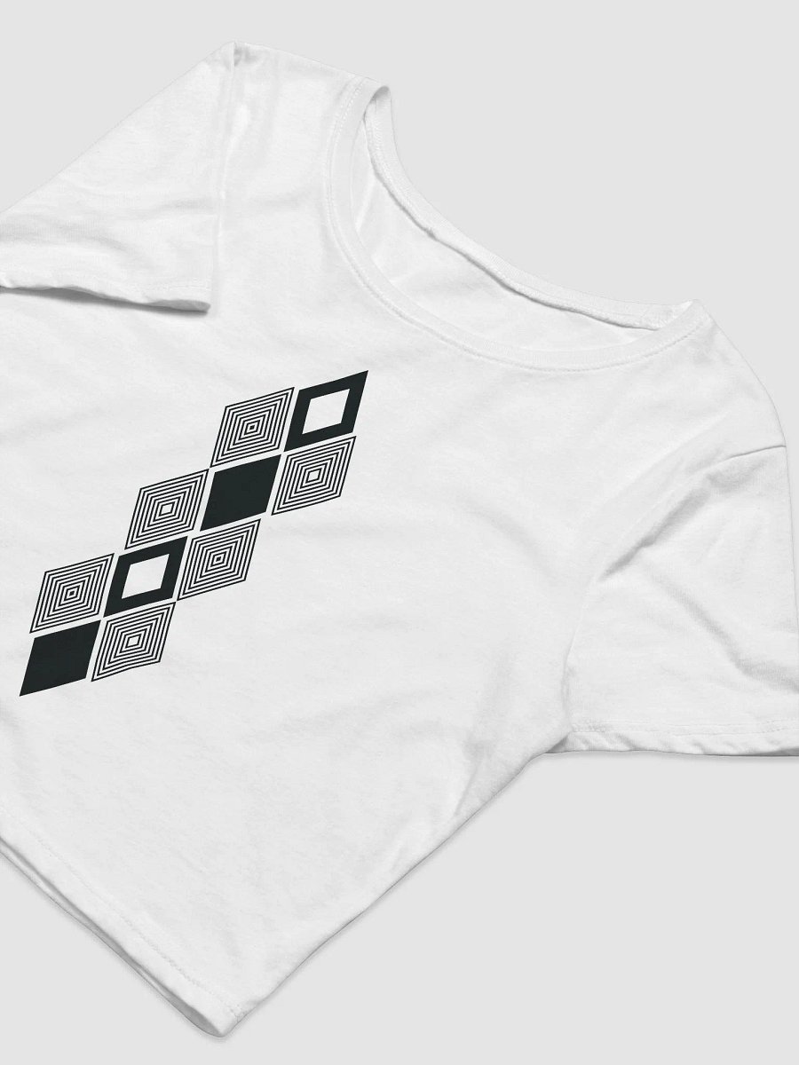 Black and white triangle design crop top product image (5)