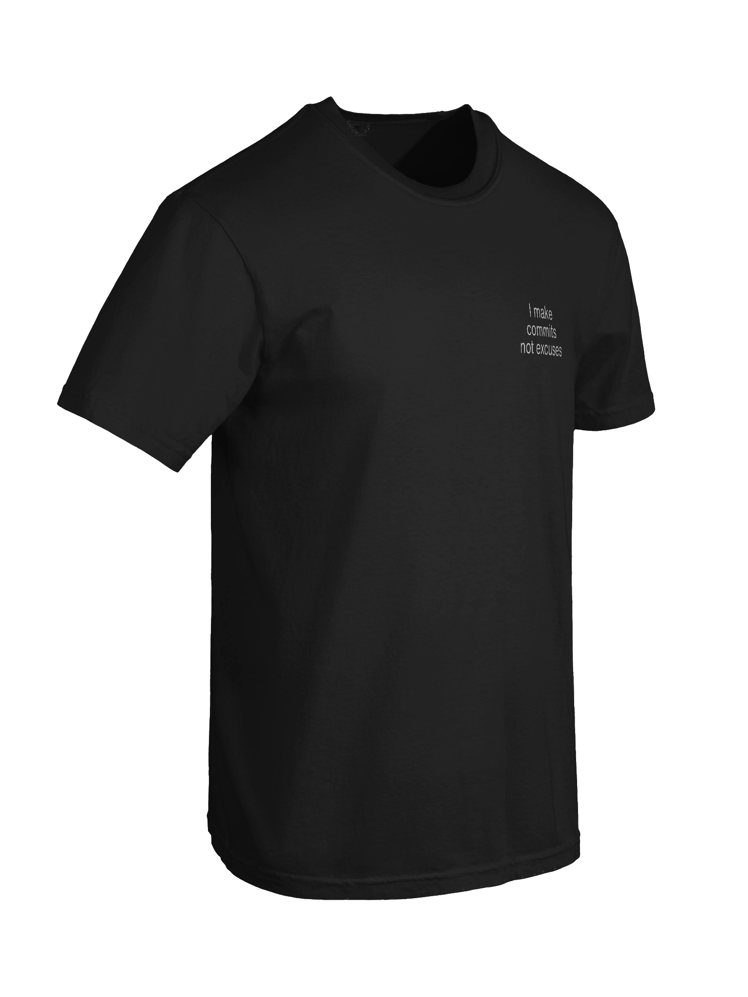 “I Make Commits, Not Excuses” Comfort Colors Heavyweight Tee – Developer Edition product image (8)