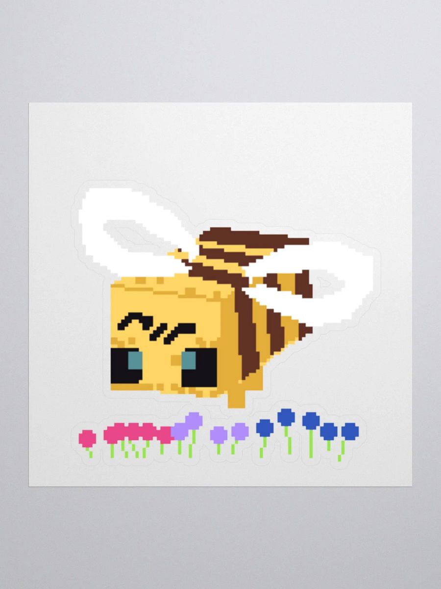 Minecraft bee sticker (bisexual) product image (1)