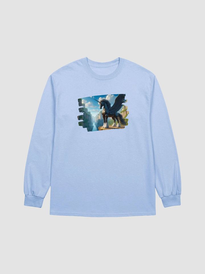 Gildan Ultra Cotton Long Sleeve T-Shirt | AI design unicorn product image (1)