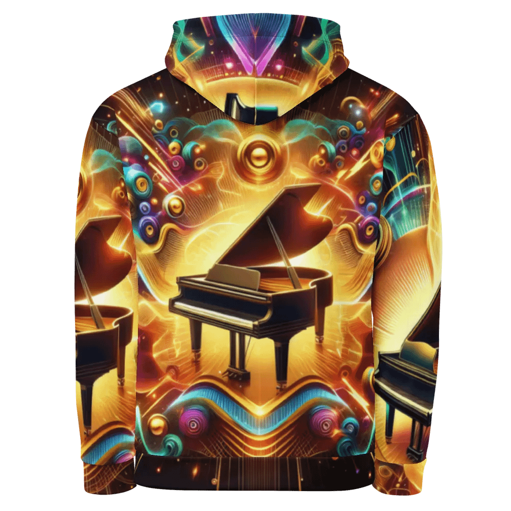 Piano Musical Instrument - All-Over Unisex Hoodie #24 product image (2)