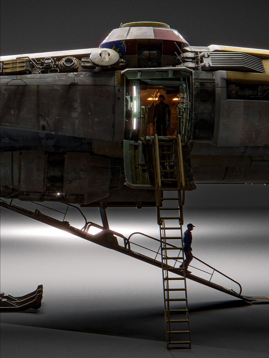 3D Model - Spaceship - Bounty Hunter Ship (Freelance License) product image (6)