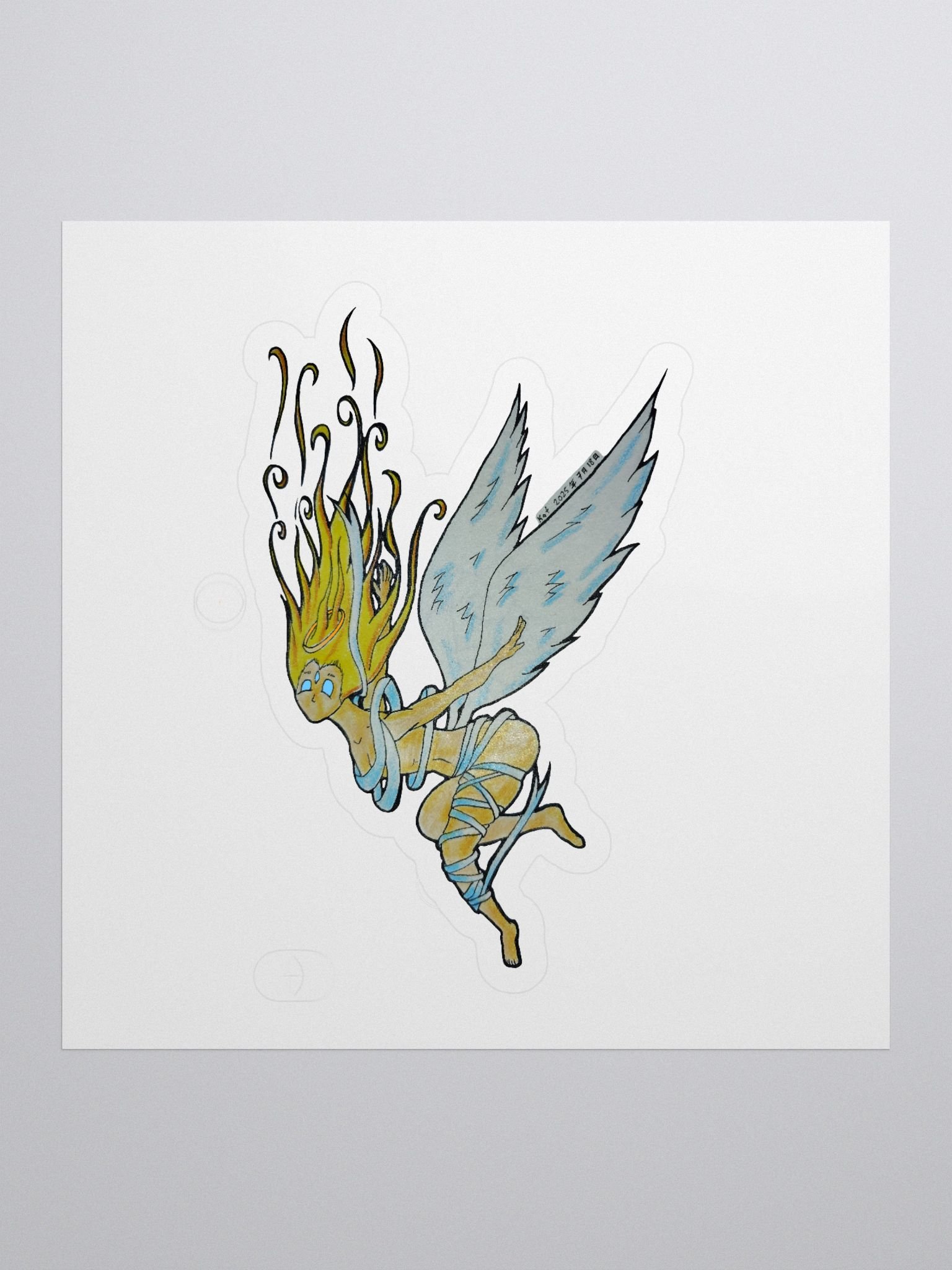 SteamVent Angel Kiss Cut Sticker product image (1)