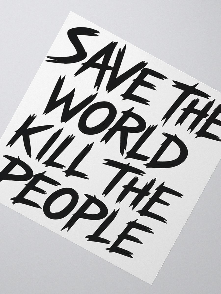 Lethargic (V1) "Save the World" Sticker product image (4)