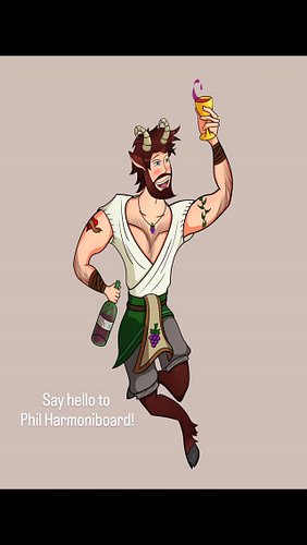 Finished another rendering for the commission page. Say hello to Phil Harmoniboard!

#art #artist #digitalart #characterdesig...