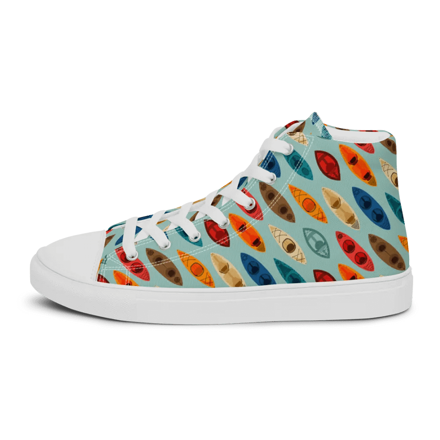 Cascading Colors - Mens High Top Canvas Shoes product image (10)