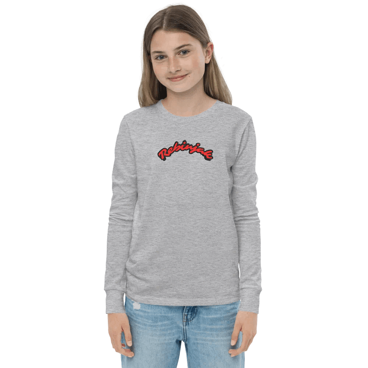 Crimson Script Youth Long Sleeve Tee product image (4)