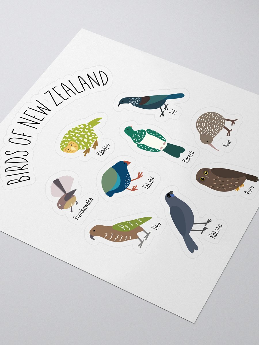 Birds of New Zealand Sticker Sheet product image (3)
