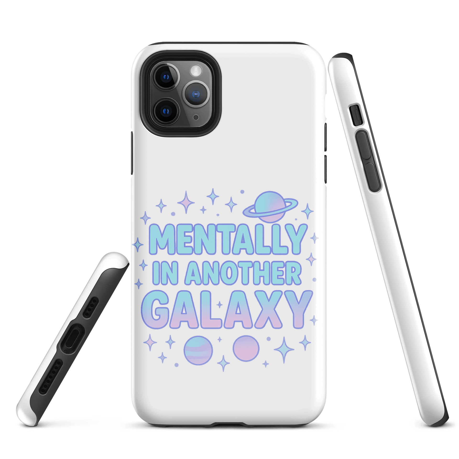 Mentally in Another Galaxy Phone Case | Cute Pastel Space Design product image (3)