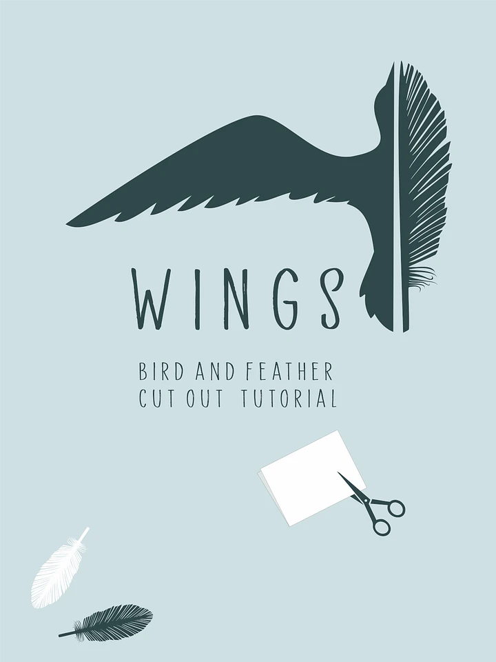 Wings - Bird And Feather Cut Out Tutorial (PDF) product image (1)