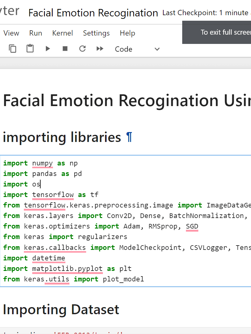 Facial Expression Recognition using CNN Final Year Project product image (2)
