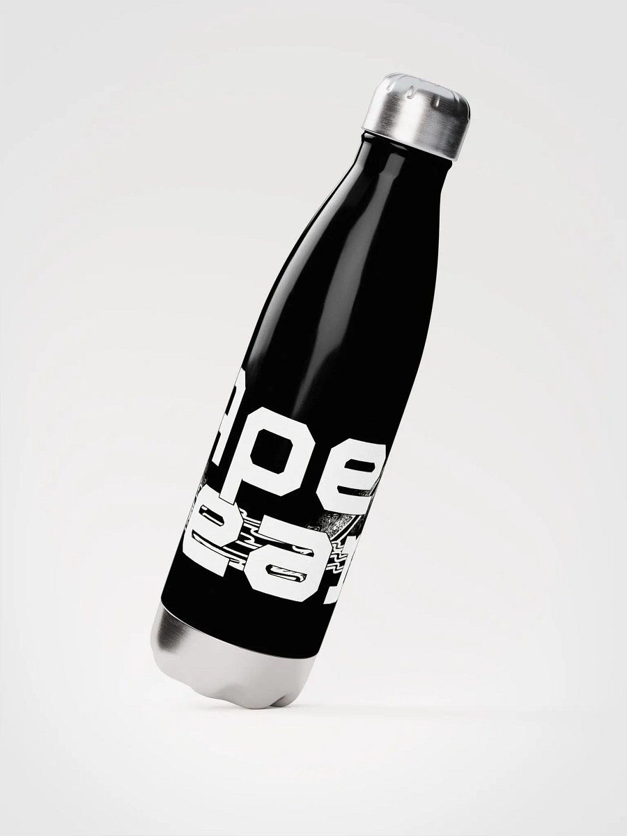 White HApex Gear Black Logo Stainless Steel Water Bottle product image (2)