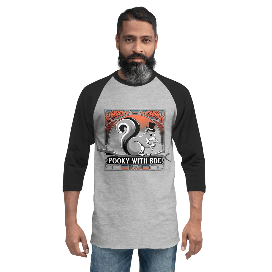 Pooky's Dapper Squirrel Raglan Tee product image (2)