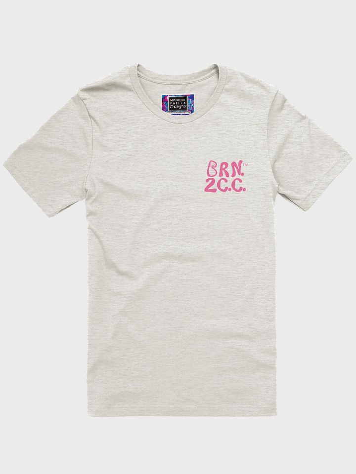 Women's | BOURNE to Cape Cod™ | Supersoft T-Shirt by Bella+Canvas | Brilliant Rose Pink Logo on Light Neutrals product image (7)