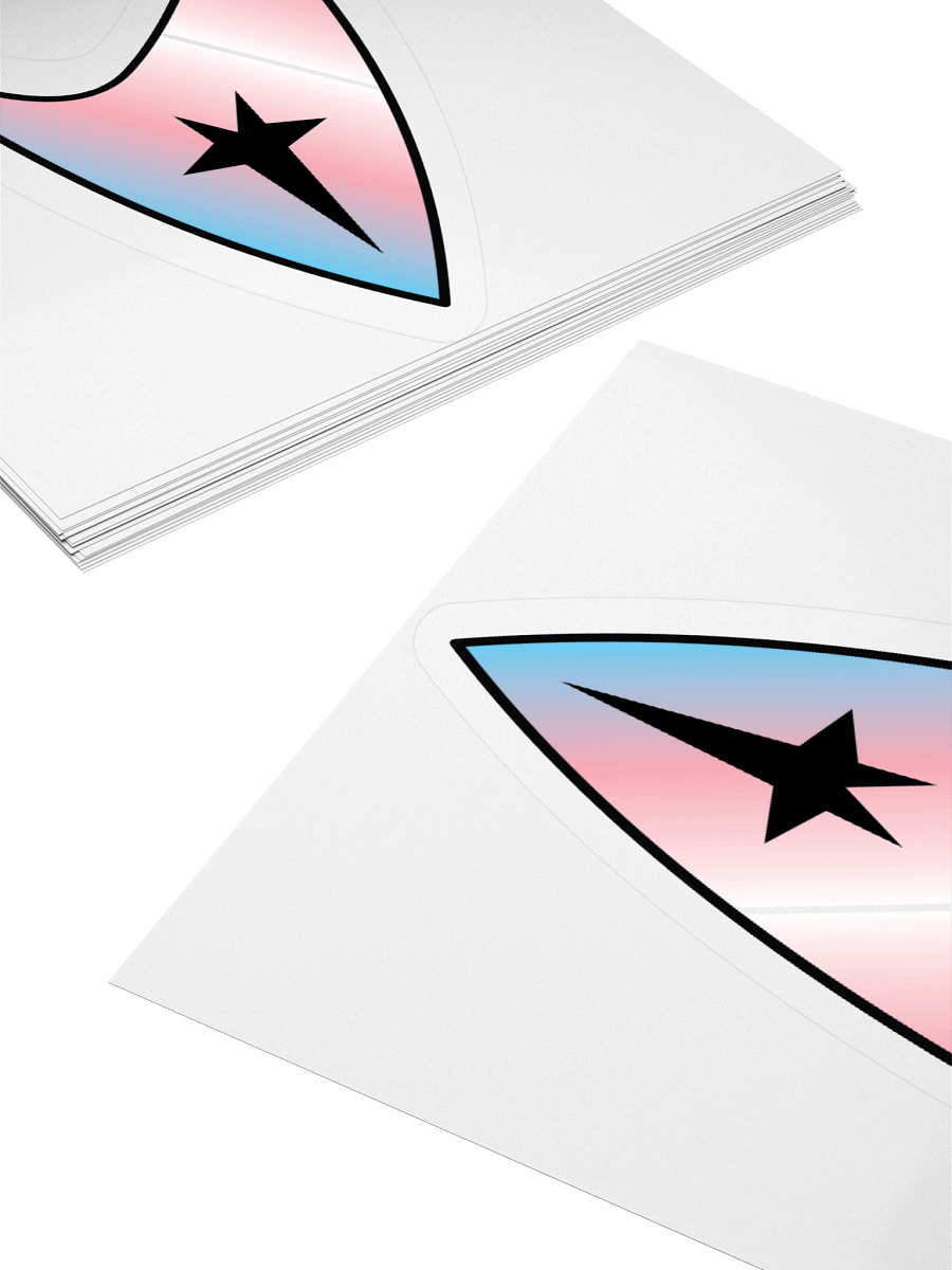 Trans Pride Gradient Starfleet Sticker product image (12)