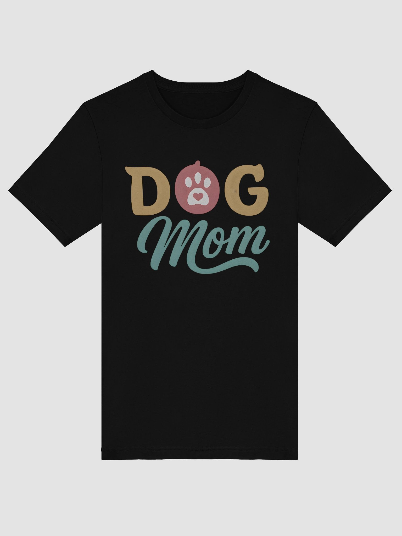Dog Mom T-Shirt | Cute Pet Lover Tee with Paw Print | Gift for Dog Moms product image (5)