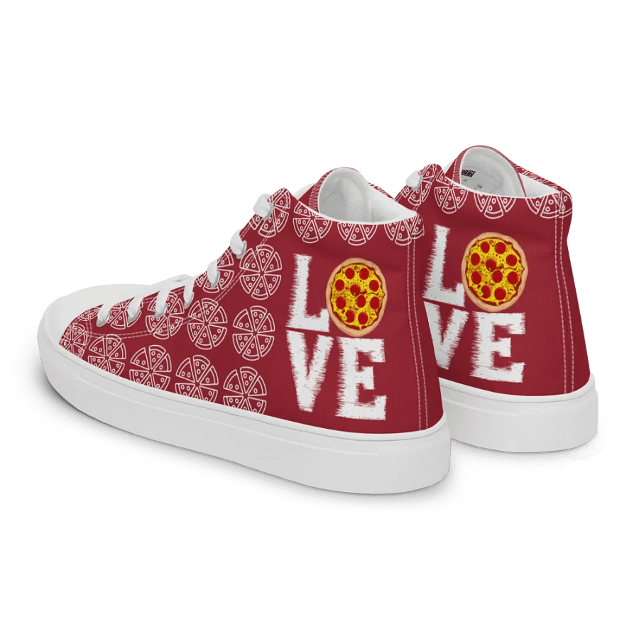 Love Pizza High Top Red/White Female product image (4)