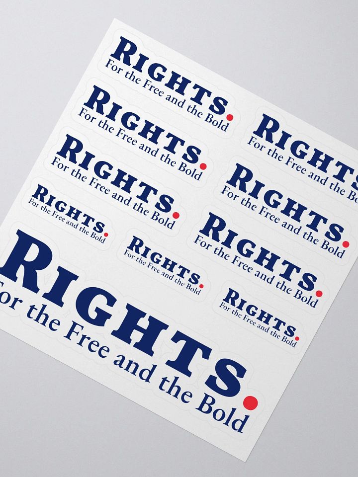 RIGHTS. Stickers product image (1)