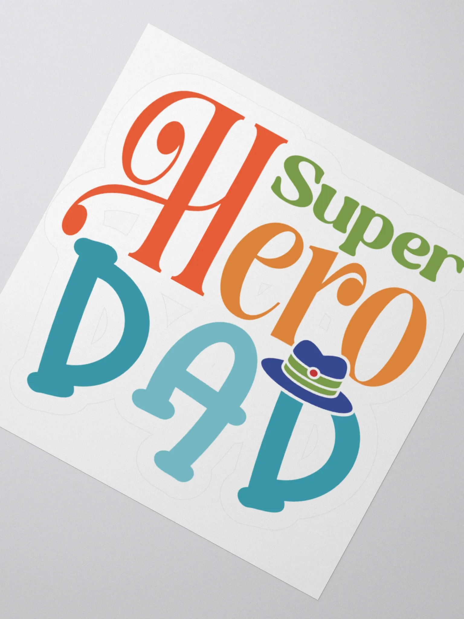Super Hero Dad Sticker Set product image (6)