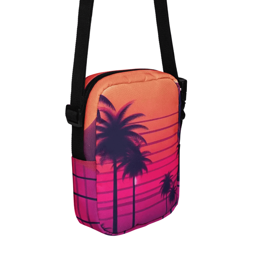 Retro Sunset Dreams Utility Crossbody Bag | AI Design product image (4)