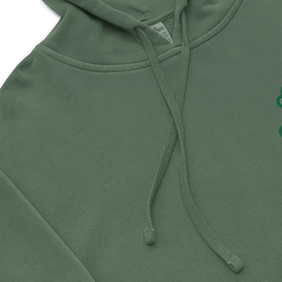 BUSY-BRAINED (L.C. moss design) embroidered pigment hoodie product image (8)