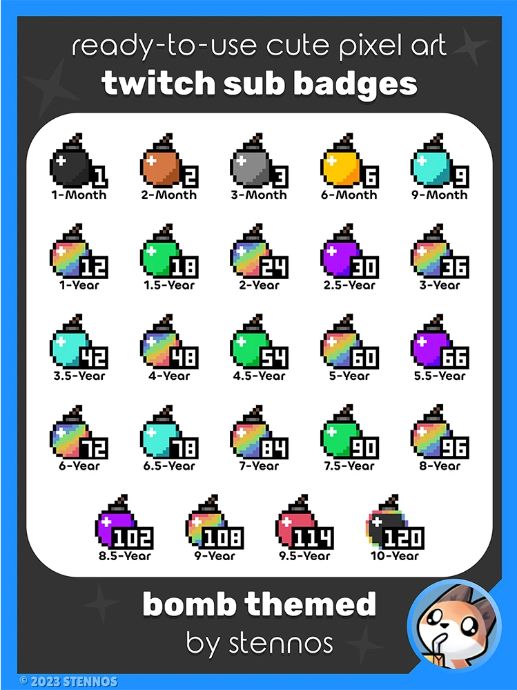 Bomb Badges - Twitch Badge Pack product image (2)