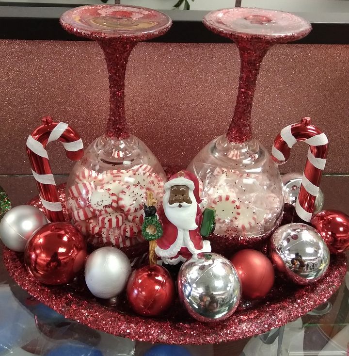 Double Christmas Pillar Candle Holder product image (1)