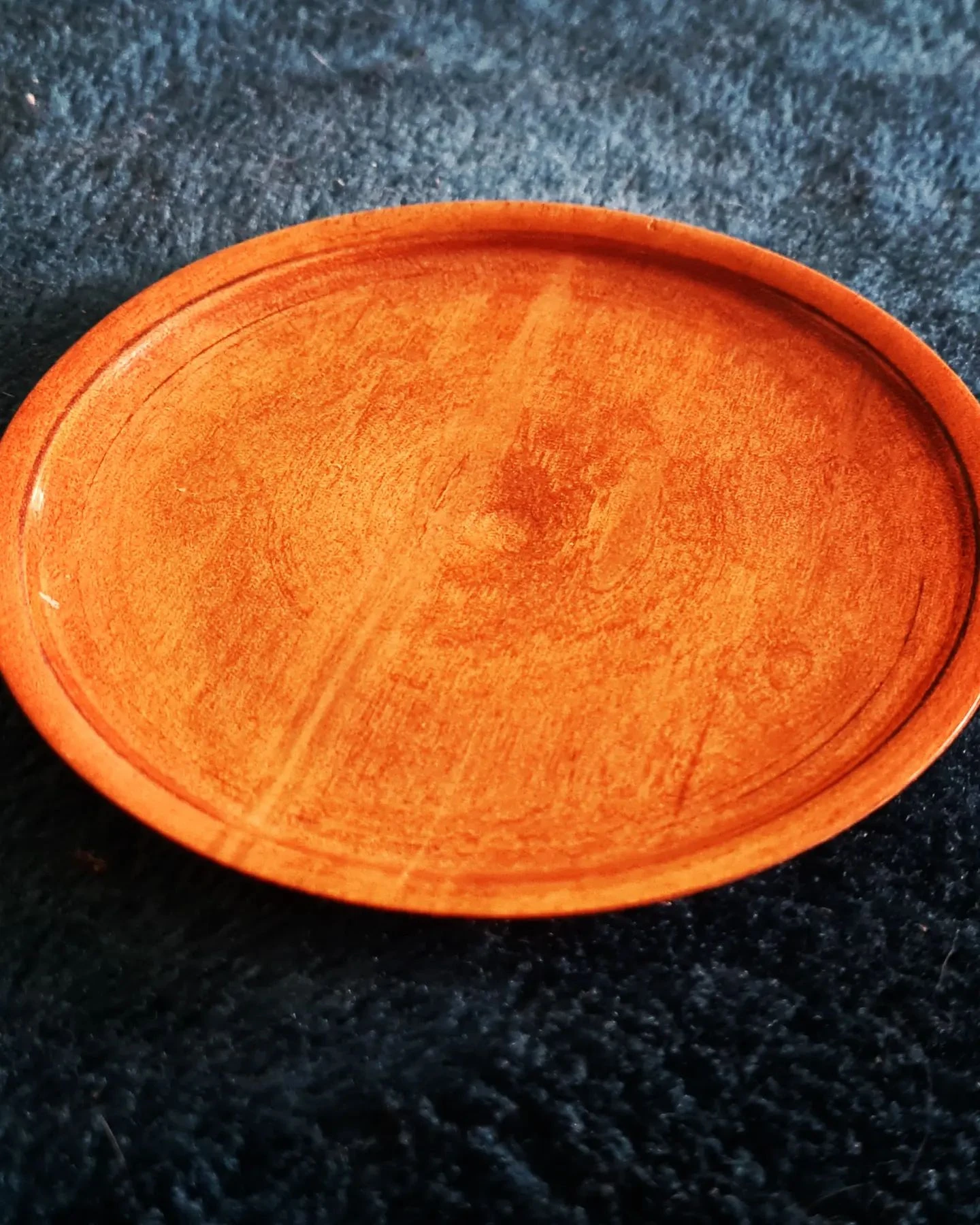 Sooooo tried to make a bowl... But the blank exploded. So it ended up a shallow candle plate... Oh, and a stubby wand example...