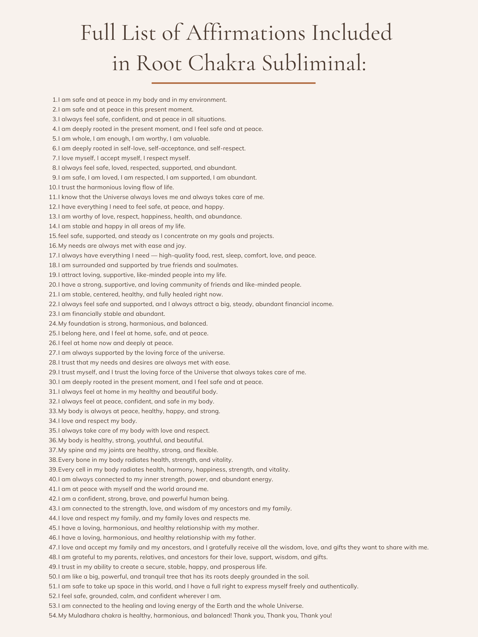 Root Chakra Healing Subliminal - Feel Calm, Grounded, Strong | MP3 Audio Download product image (3)