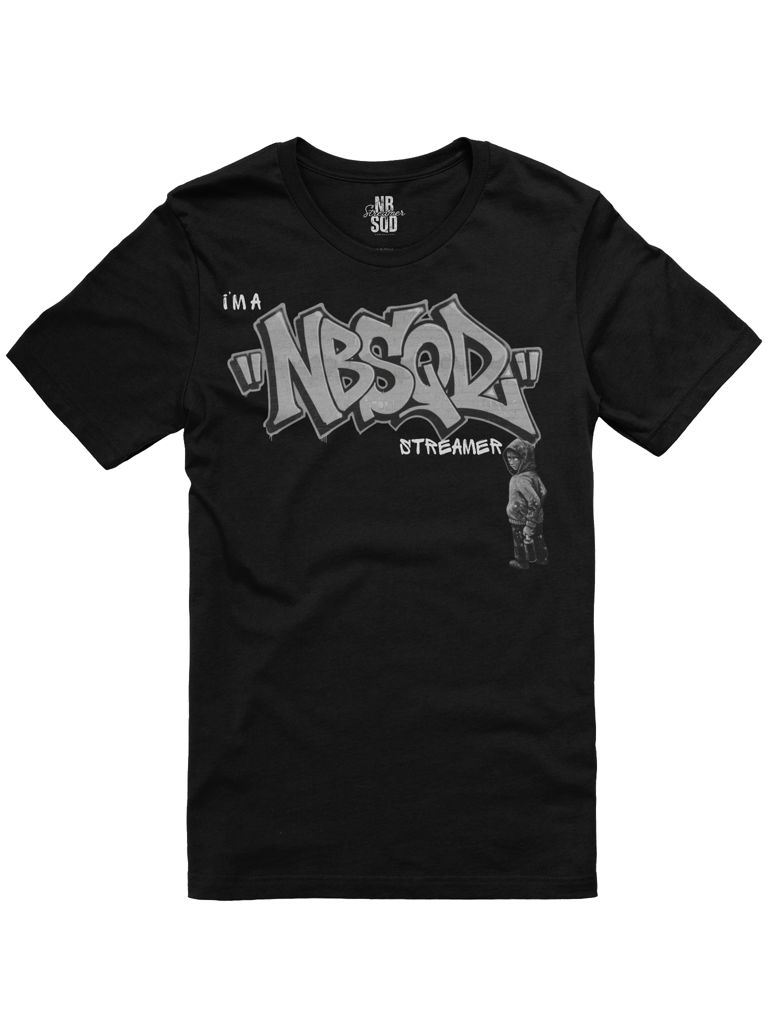 NBSQD Graffiti Ladies BLK T-Shirt - Break The Rules Its Part of The Game product image (1)