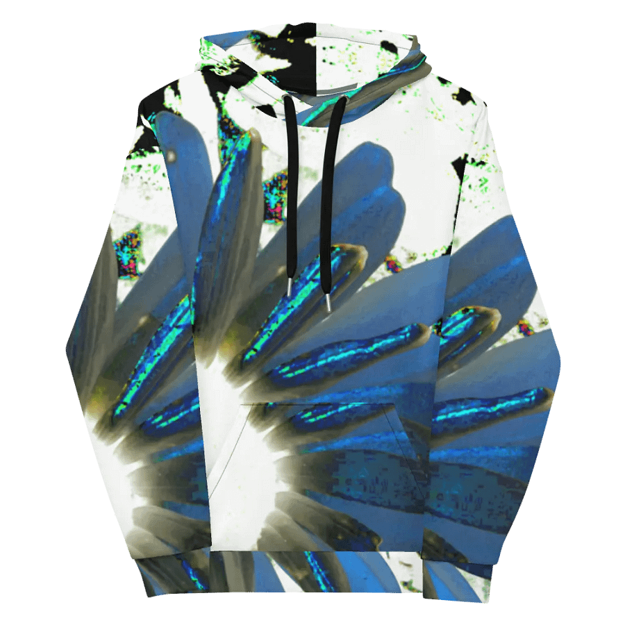Cool Abstract Daisy Flowers Unisex All Over Print Pull On Hoodie product image (12)