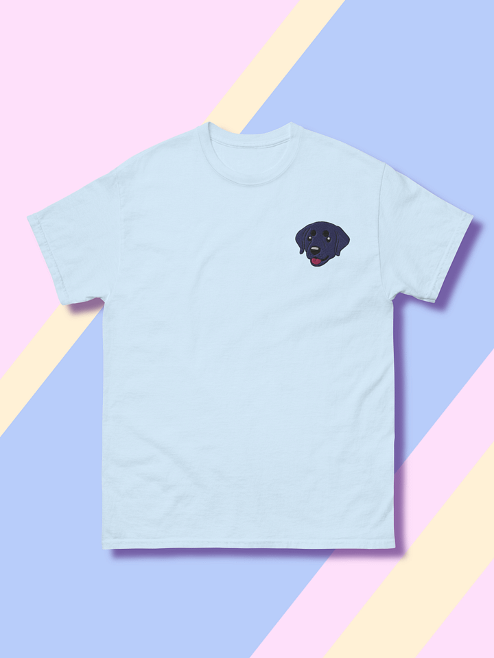 Black Labrador Retriever Dog Embroidered T-Shirt product image (1)