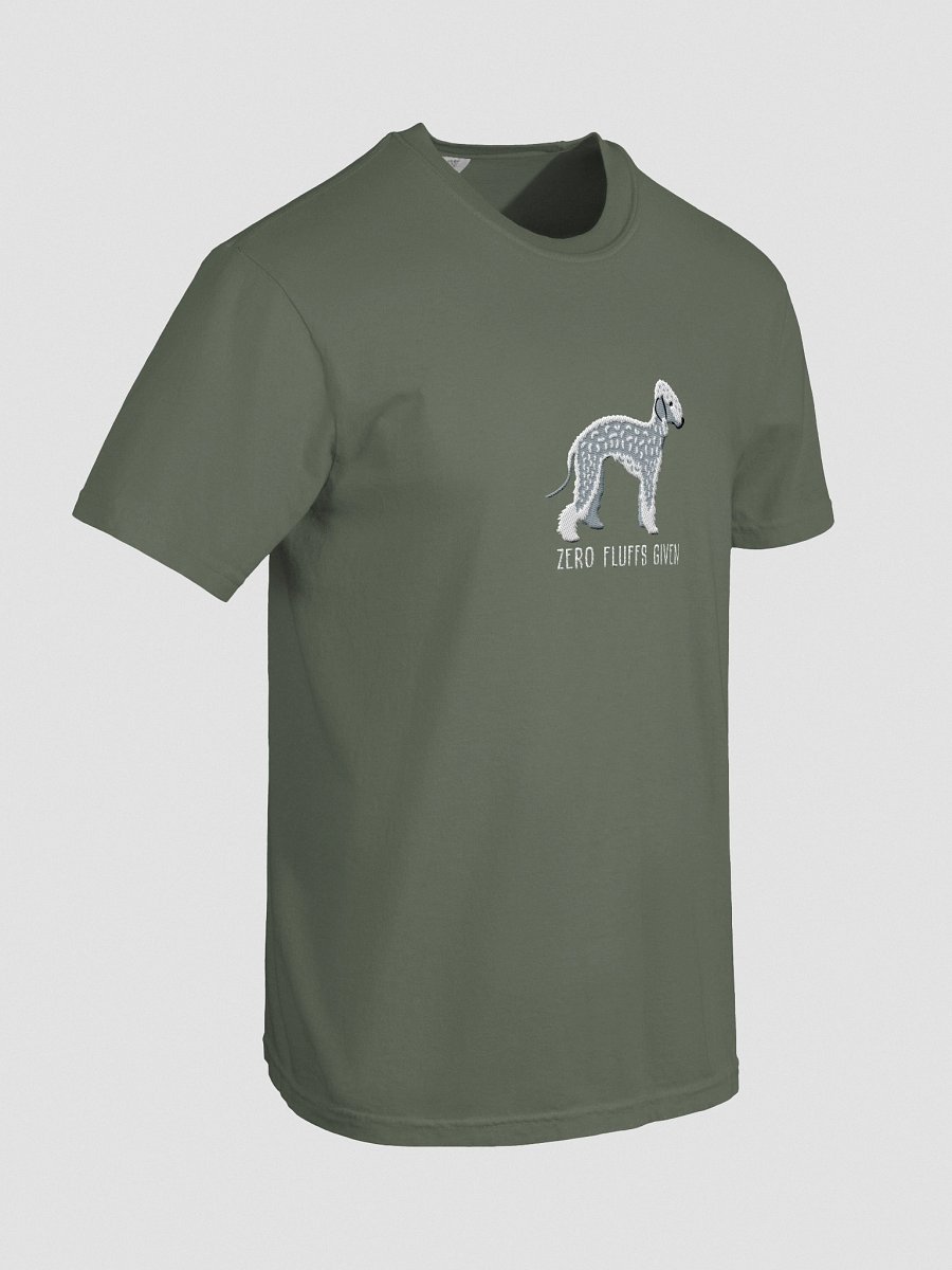 Zero Fluffs Given T-Shirt(Embroidered) of a Bedlington Terrier(Blue) product image (38)