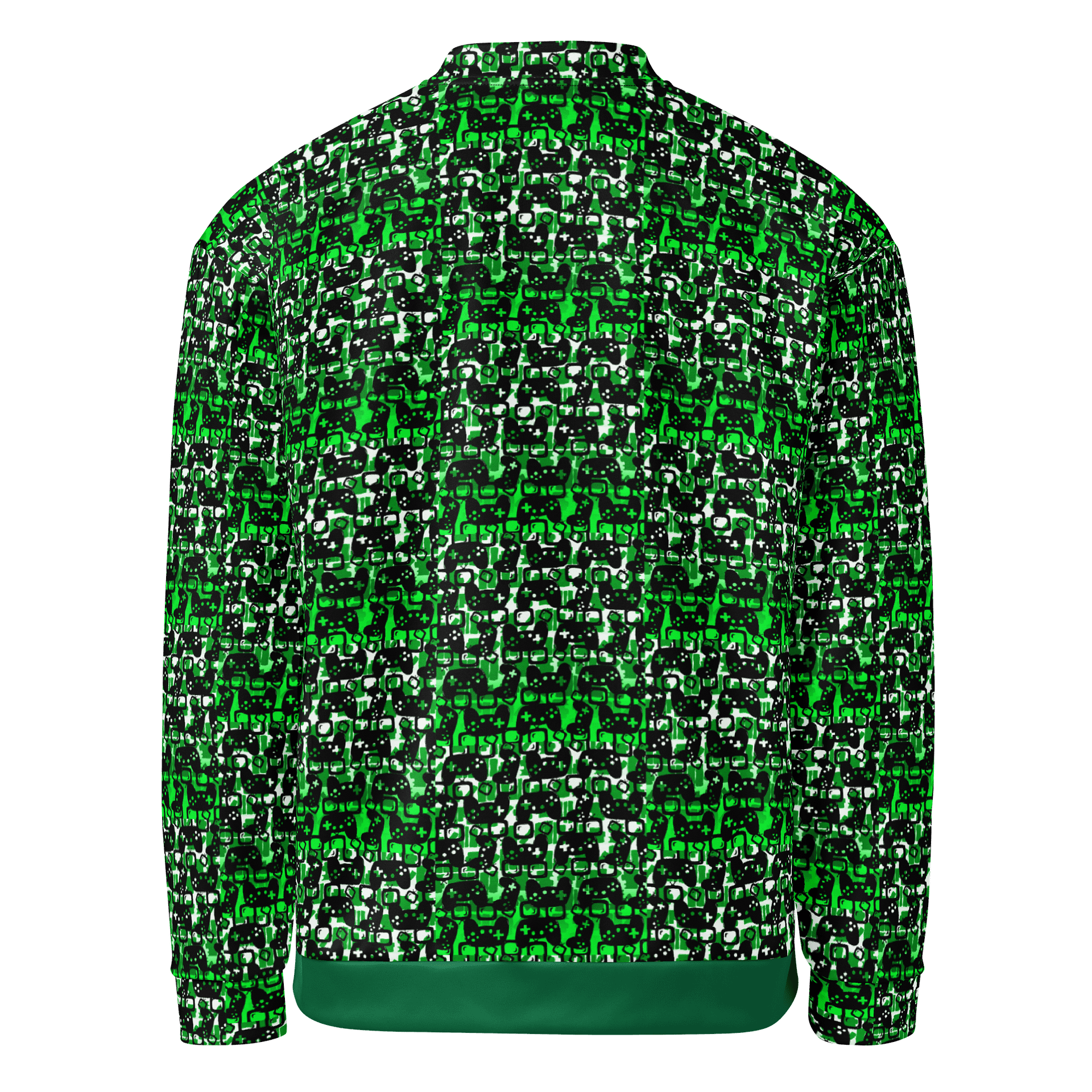 Story Lover Unisex Bomber Jacket (Green and Black) product image (2)
