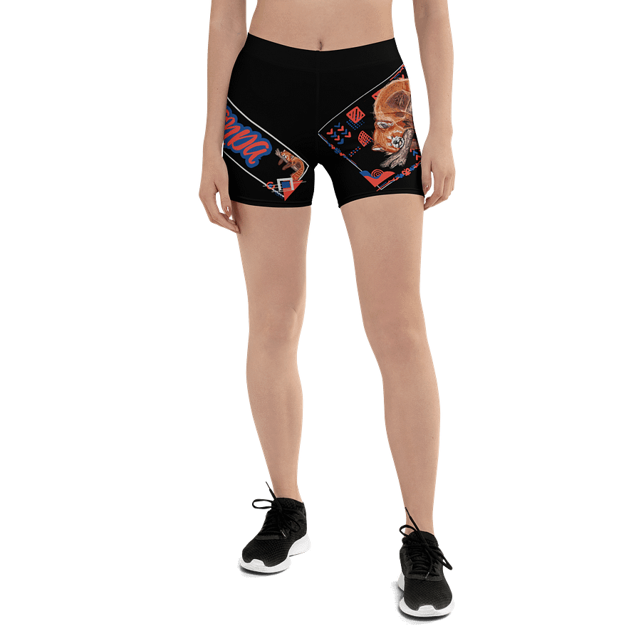 "Zzz" RED PANDA Black Flex Shorts product image (1)