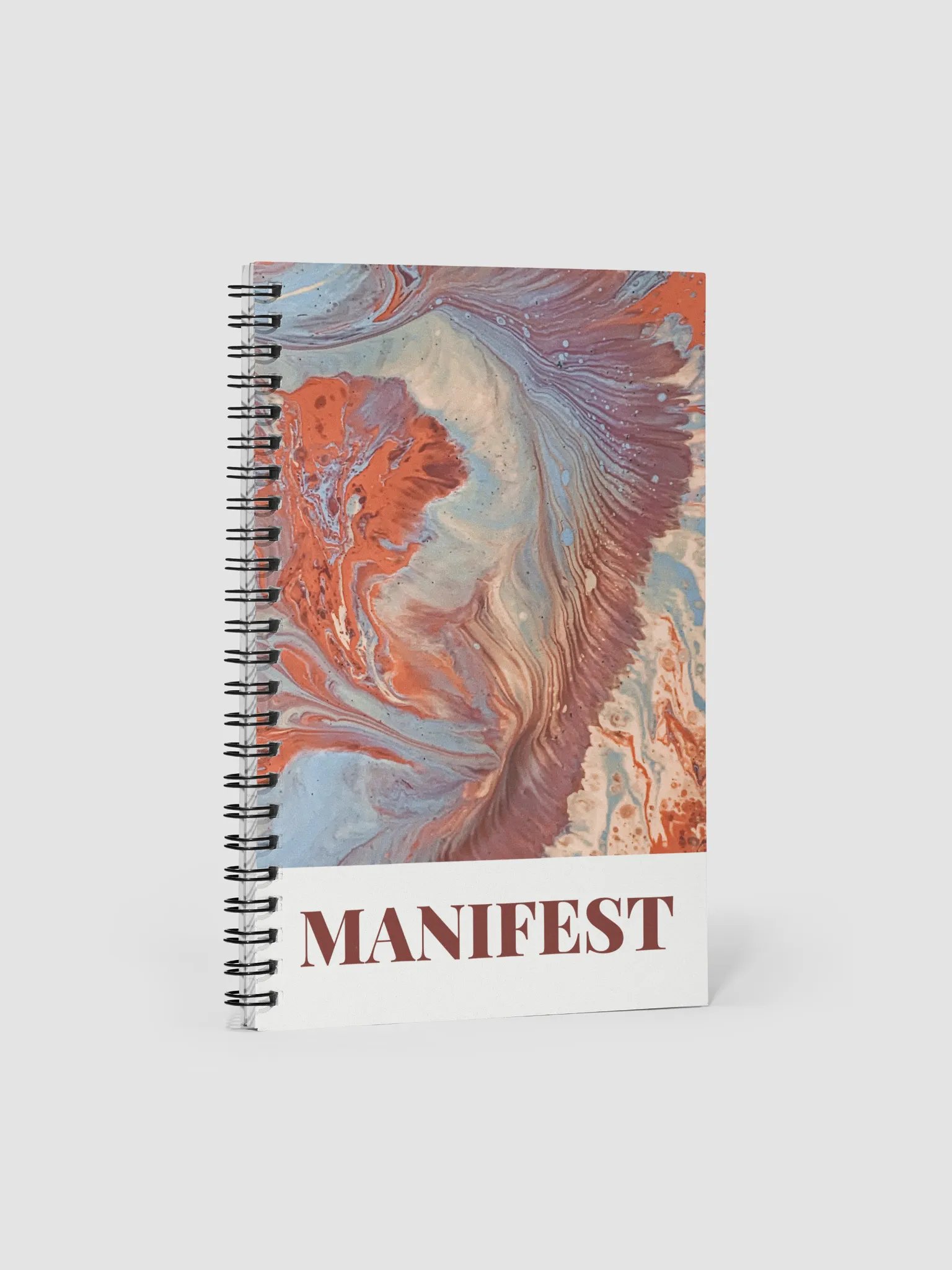 Manifest Paint Pour Spiral Notebook product image (1)