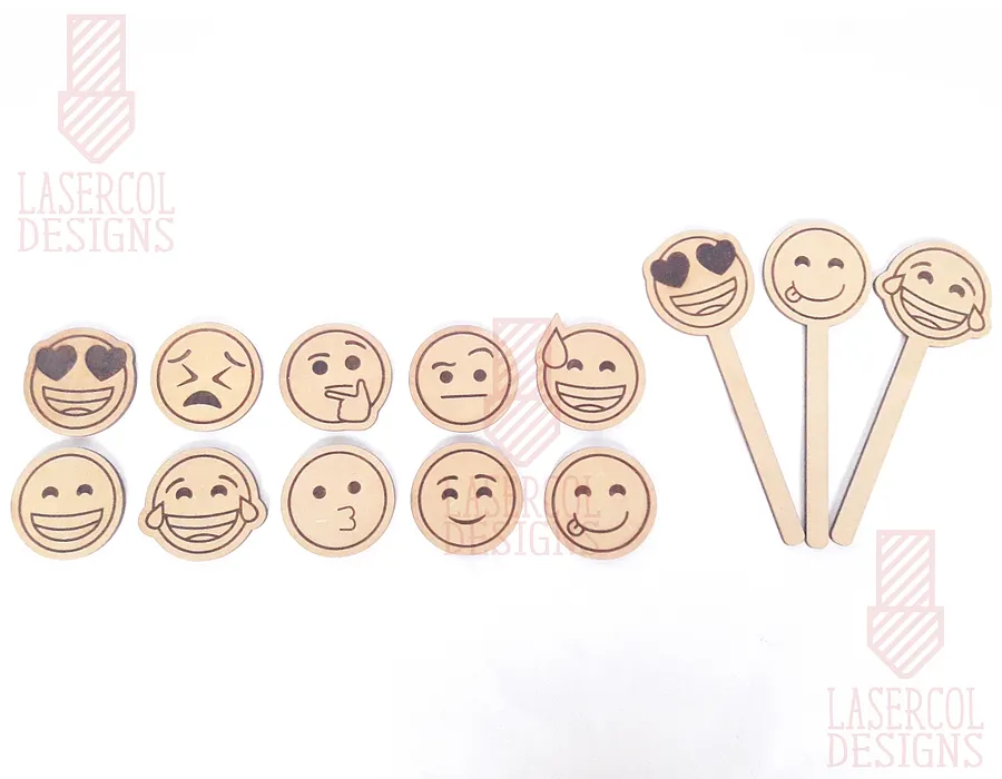 Emojis Set 1 - Laser Cut Files product image (2)